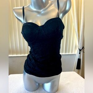 Lace bustier top